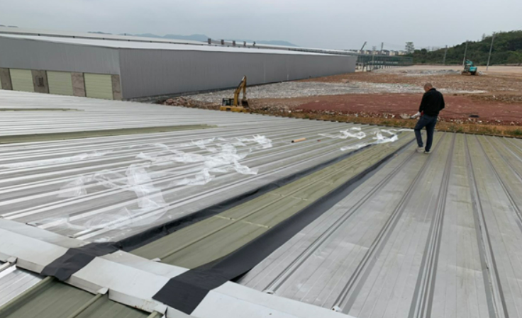 静海厂房屋面防水维修案例